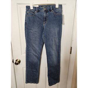 Lauren Ralph Lauren Jeans Womens Sz 6/28 Modern Straight Curvy Dark Wash NWT